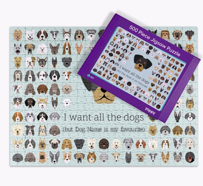 I Want All The Dogs: Personalised {breedFullName} Jigsaw